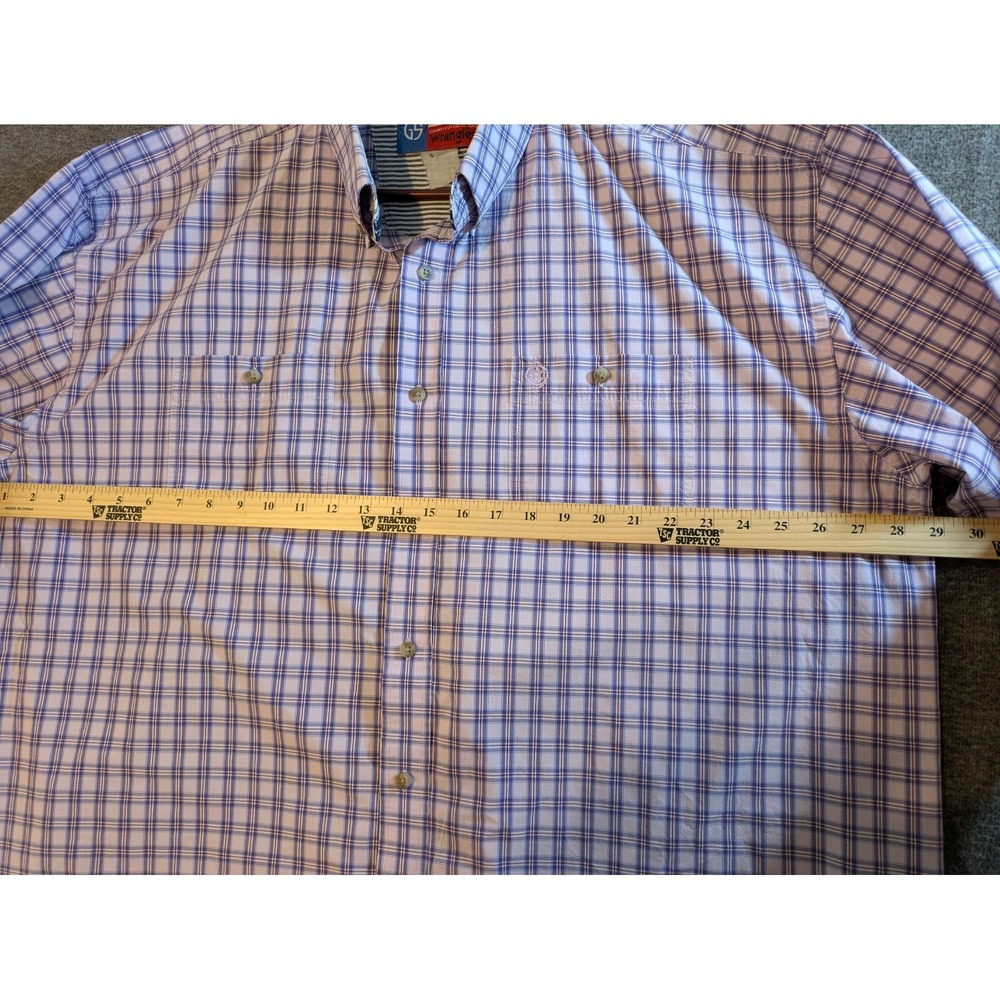 Wrangler‎ Shirts Men 3XL George Strait Cowboy Cut Plaid Button Down Lot of 2 - Picture 13 of 16